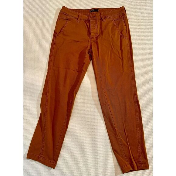 PrAna Women's Burnt Orange Button Up Utility Fly Pants Size 6 - Picture 1 of 8